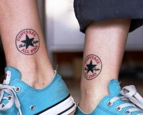 converse all star logo tattoo